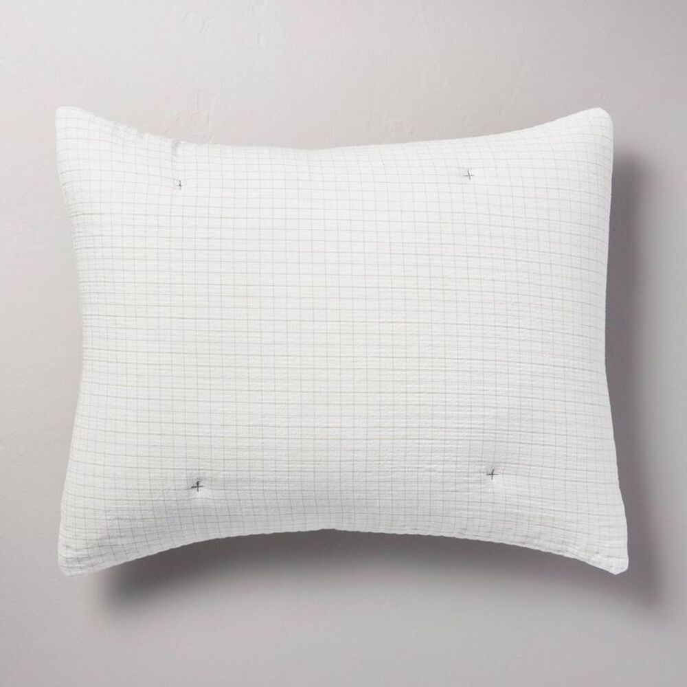 3pc King Mini Grid Stitch Comforter Bedding Set Tw Taupe - Picture 4 of 4